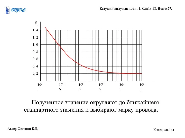 Полученное значение округляют до ближайшего стандартного значения и выбирают марку провода.