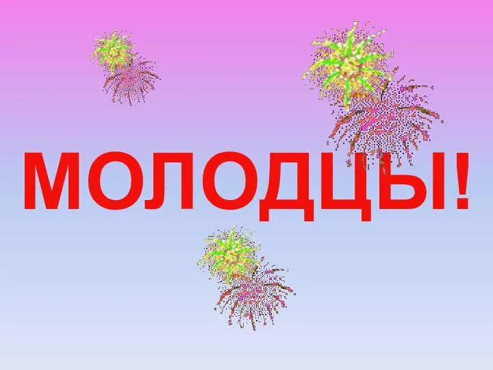 МОЛОДЦЫ!