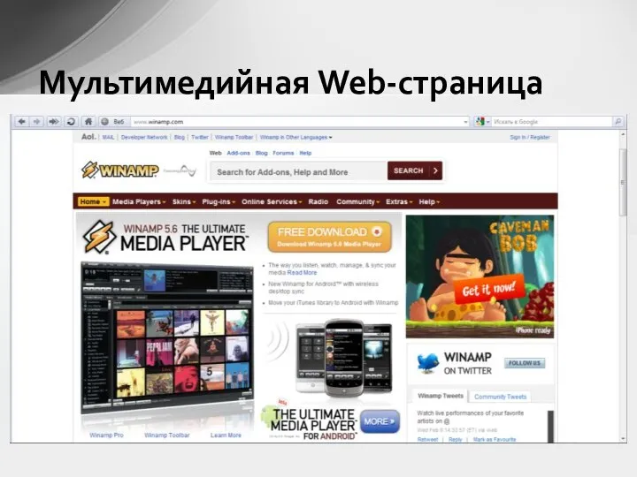 Мультимедийная Web-страница