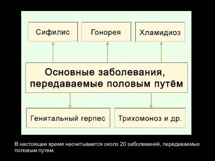 В настоящее время насчитывается около 20 заболеваний, передаваемых половым путем.