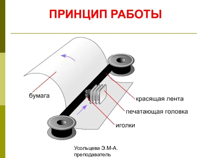 Усольцева Э.М-А. преподаватель информатики ГОУНПО КПУ ПРИНЦИП РАБОТЫ