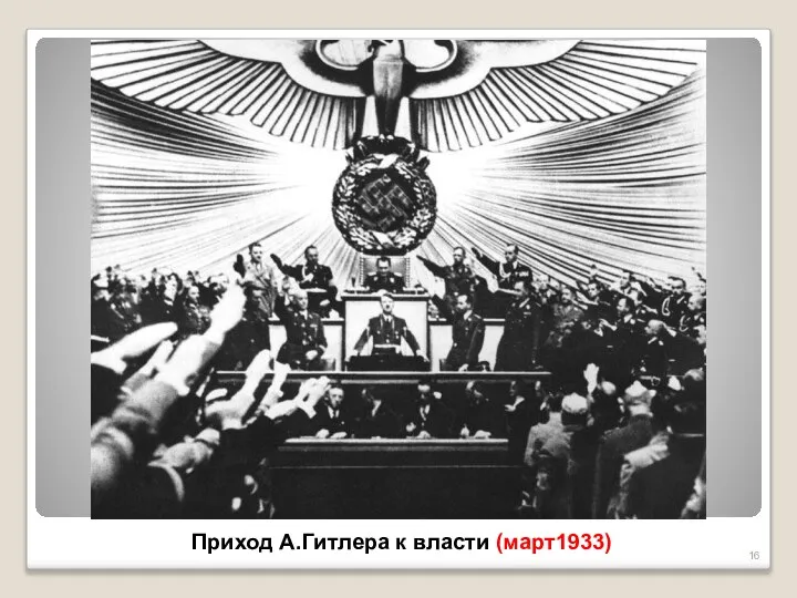 Приход А.Гитлера к власти (март1933)