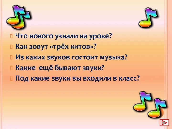 Что нового узнали на уроке? Как зовут «трёх китов»? Из каких