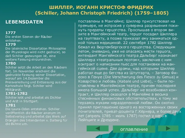 поставлены в Мангейме; Шиллер присутствовал на премьере, не испросив у суверена