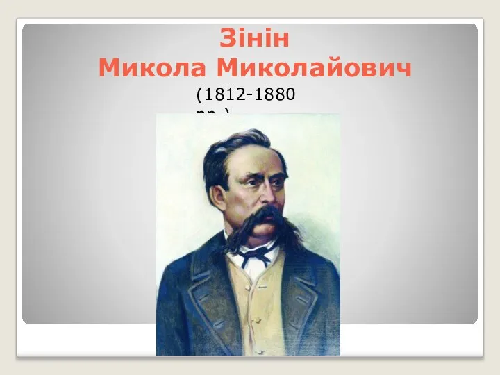 Зінін Микола Миколайович (1812-1880 рр.)