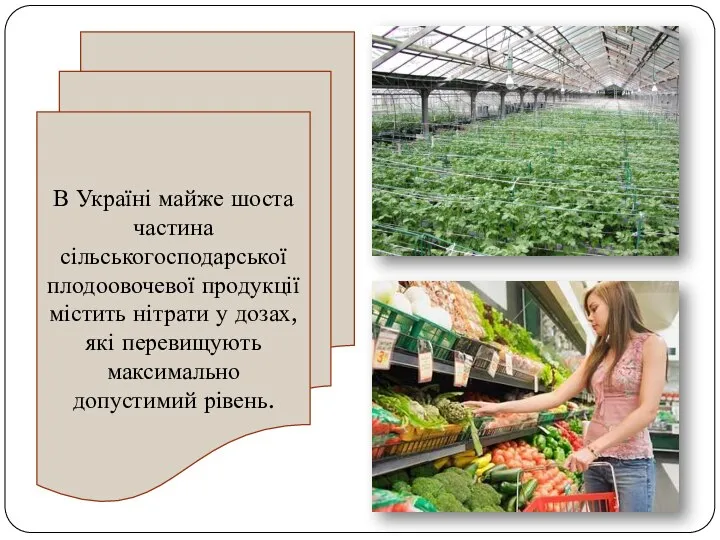 В Україні майже шоста частина сільськогосподарської плодоовочевої продукції містить нітрати у