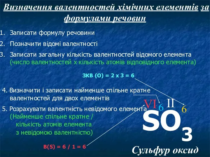 4. Визначити і записати найменше спільне кратне валентностей для двох елементів