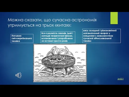 Можна сказати, що сучасна астрономія утримується на трьох «китах»: Потужна світлоприймальна