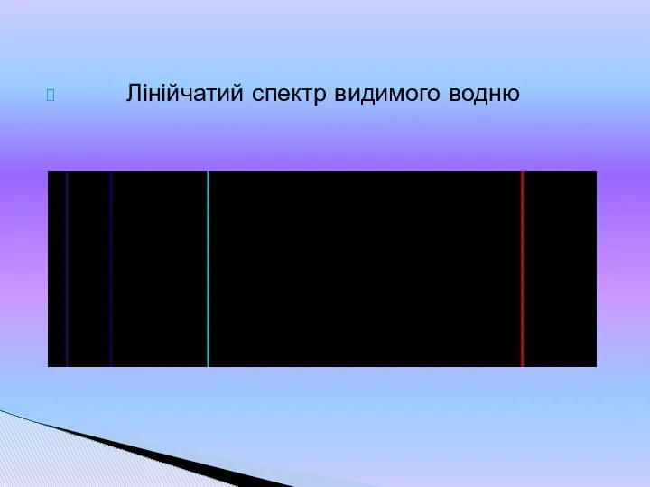 Лінійчатий спектр видимого водню