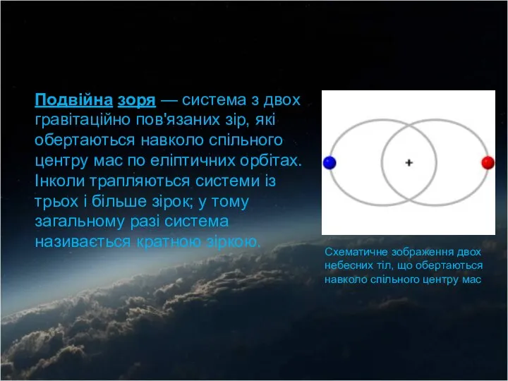 Подвійна зоря — система з двох гравітаційно пов'язаних зір, які обертаються