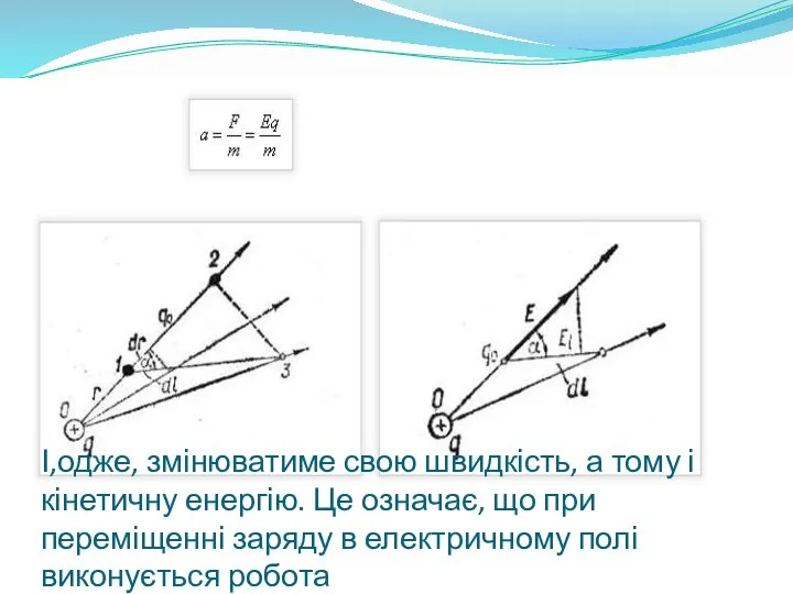 І,одже, змінюватиме свою швидкість, а тому і кінетичну енергію. Це означає,