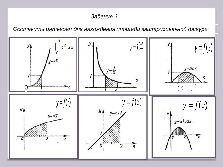 x x x 1 1 0 2 2 Составить интеграл для