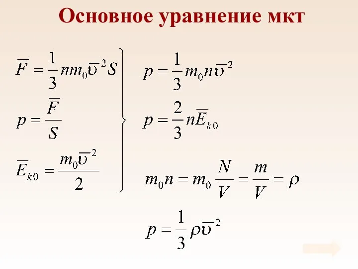 Основное уравнение мкт