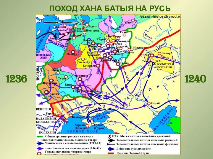 ПОХОД ХАНА БАТЫЯ НА РУСЬ 1236 1240