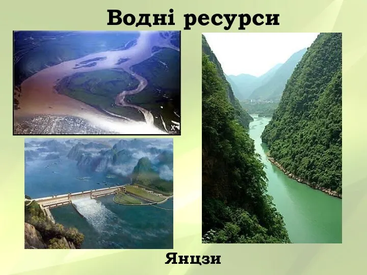 Водні ресурси Янцзи