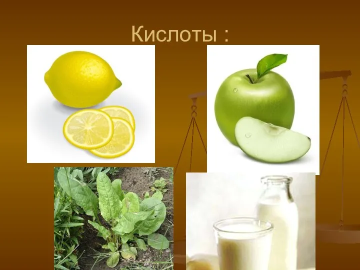 Кислоты :