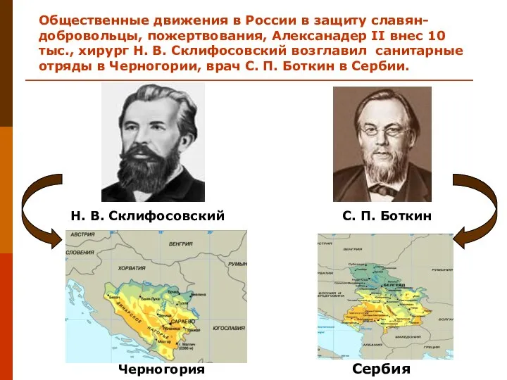 Общественные движения в России в защиту славян-добровольцы, пожертвования, Алексанадер II внес