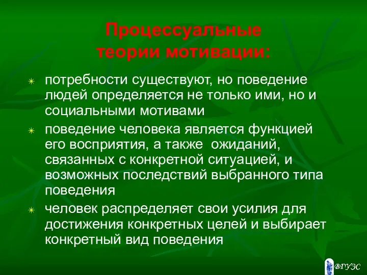 Процессуальные теории мотивации: потребности существуют, но поведение людей определяется не только