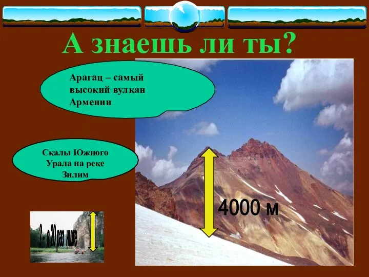 А знаешь ли ты? 4000 м ? - в 20 раз