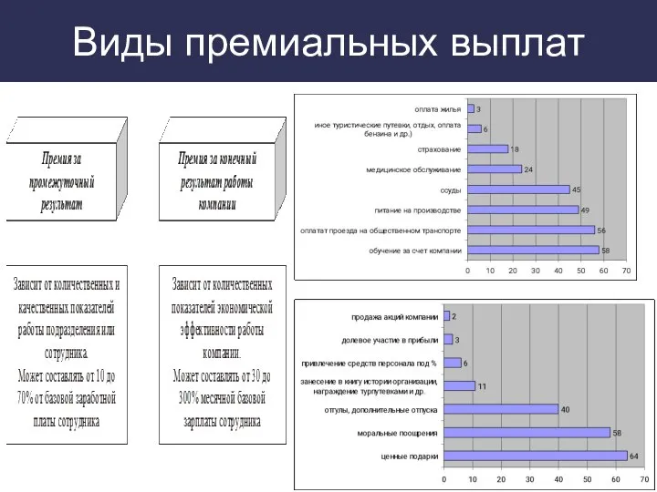 Виды премиальных выплат