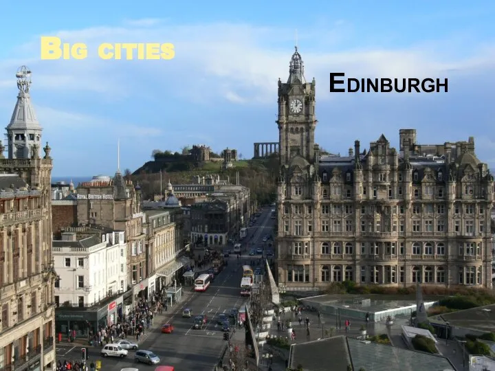 Big cities Edinburgh