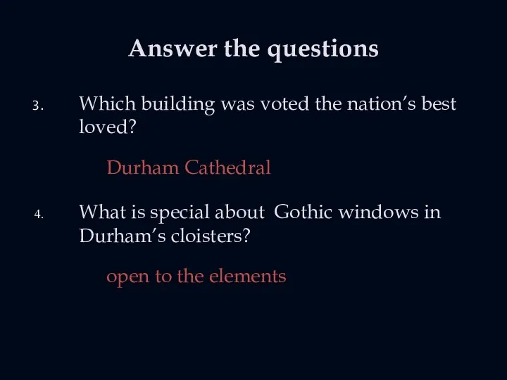 Answer the questions Which building was voted the nation’s best loved?