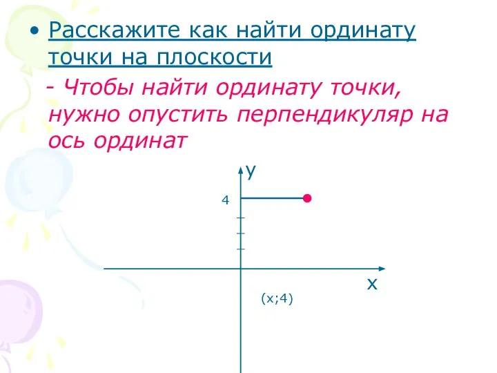 Расскажите как найти ординату точки на плоскости - Чтобы найти ординату