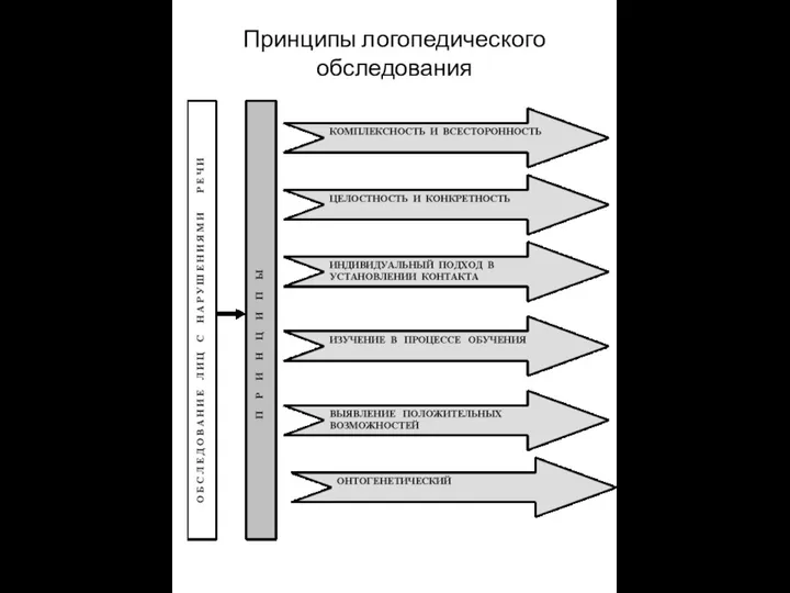 Принципы логопедического обследования