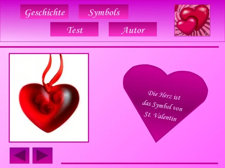 Geschichte Symbols Test Autor Die Herz ist das Symbol von St. Valentin