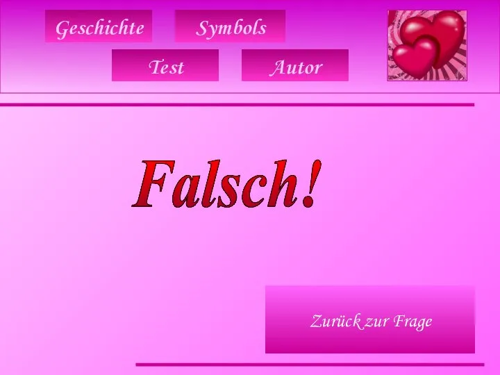 Geschichte Symbols Falsch! Zurück zur Frage Test Autor