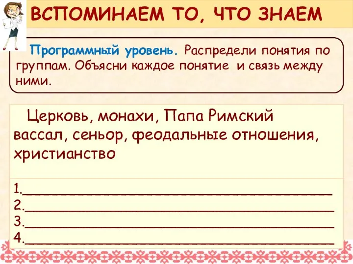 Программный уровень. Распредели понятия по группам. Объясни каждое понятие и связь