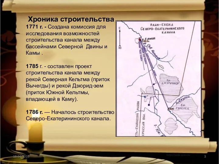 http://aida.ucoz.ru Хроника строительства 1771 г. - Создана комиссия для исследования возможностей