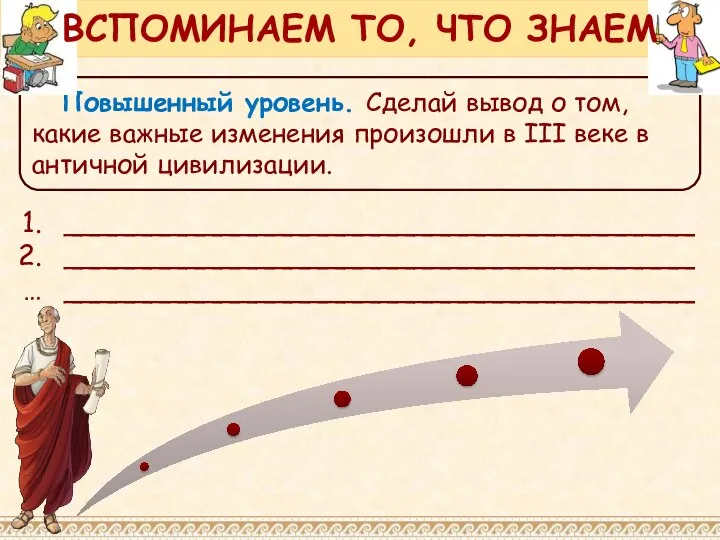 Повышенный уровень. Сделай вывод о том, какие важные изменения произошли в