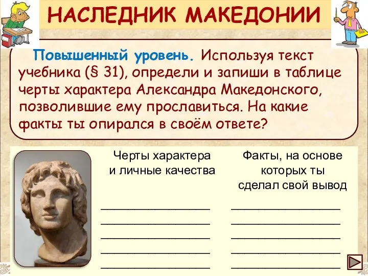 Повышенный уровень. Используя текст учебника (§ 31), определи и запиши в