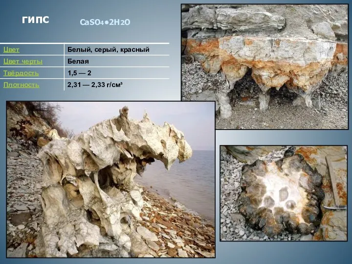 гипс CaSO4•2H2O