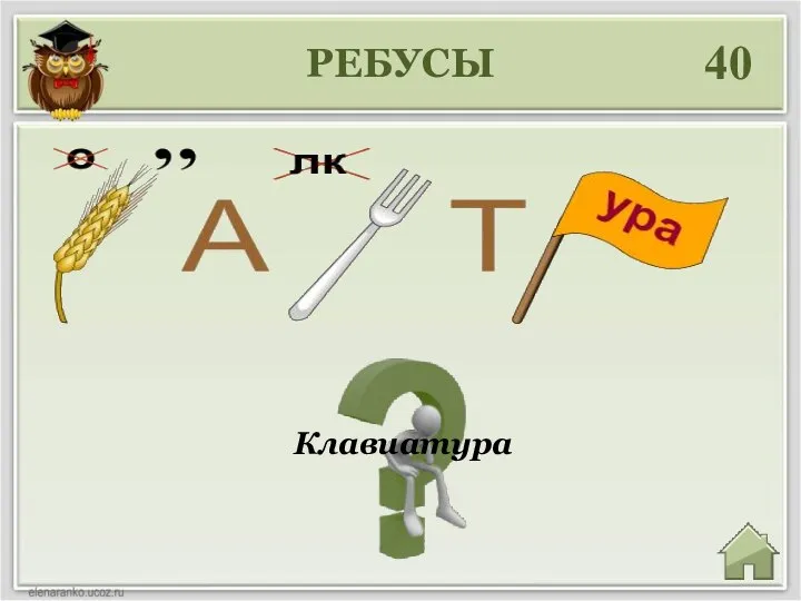 РЕБУСЫ 40 Клавиатура