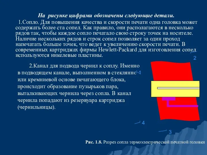 На рисунке цифрами обозначены следующие детали. 1.Сопло. Для повышения качества и