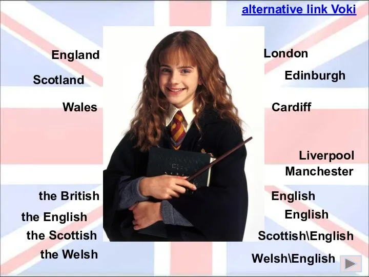 England Scotland Wales Edinburgh London Cardiff the British the English the