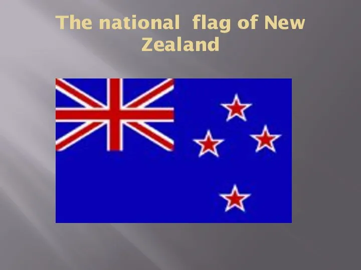 The national flag of New Zealand