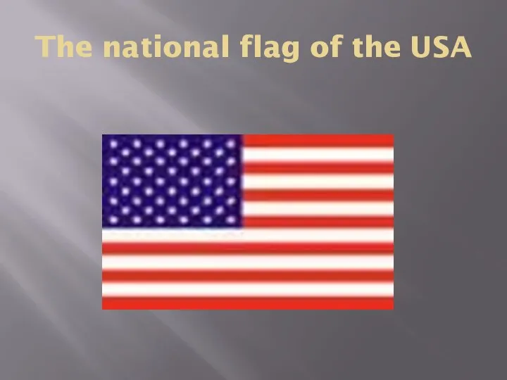 The national flag of the USA