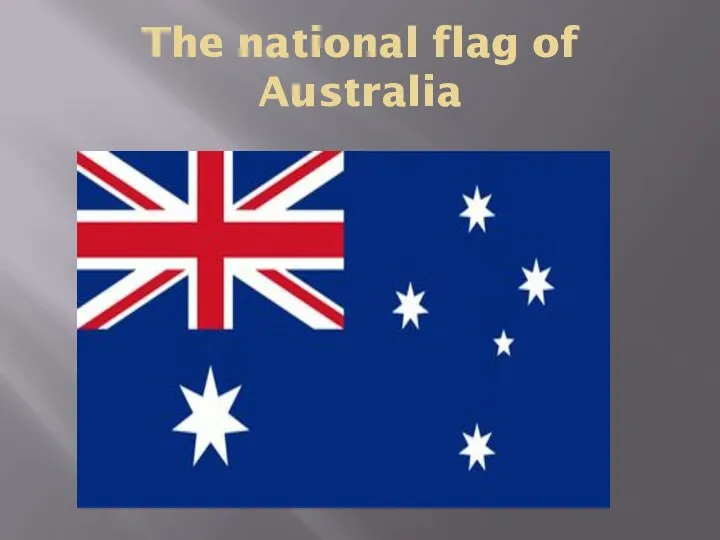 The national flag of Australia