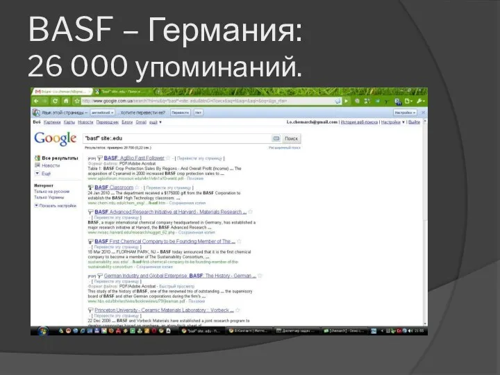 BASF – Германия: 26 000 упоминаний.