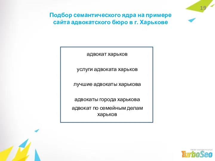 Подбор семантического ядра на примере сайта адвокатского бюро в г. Харькове