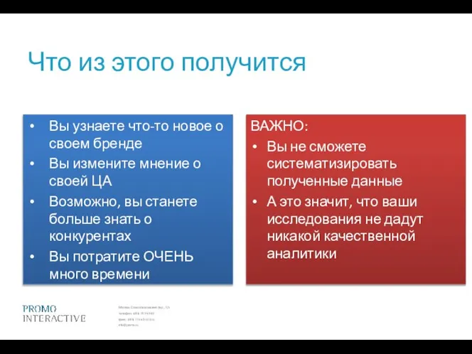 Что из этого получится Вы узнаете что-то новое о своем бренде