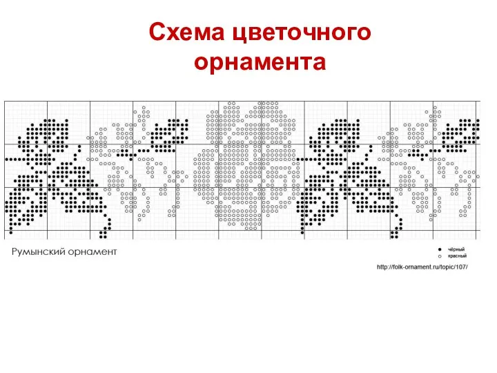 Схема цветочного орнамента