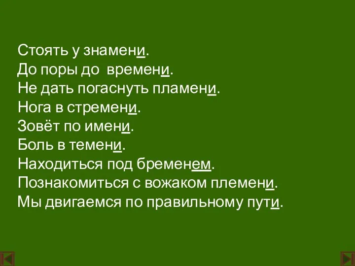 Стоять у знамени. До поры до времени. Не дать погаснуть пламени.