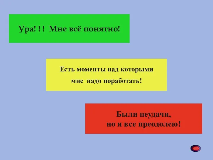 Ура! ! ! Мне всё понятно! Есть моменты над которыми мне