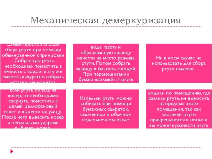 Механическая демеркуризация