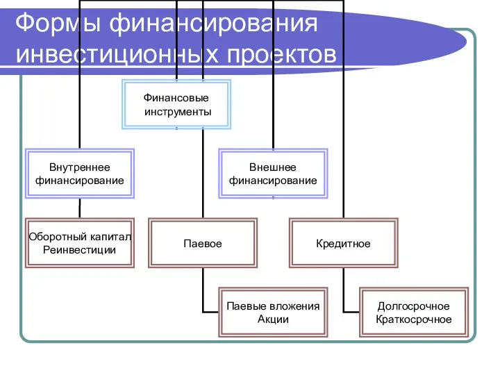 Формы финансирования инвестиционных проектов