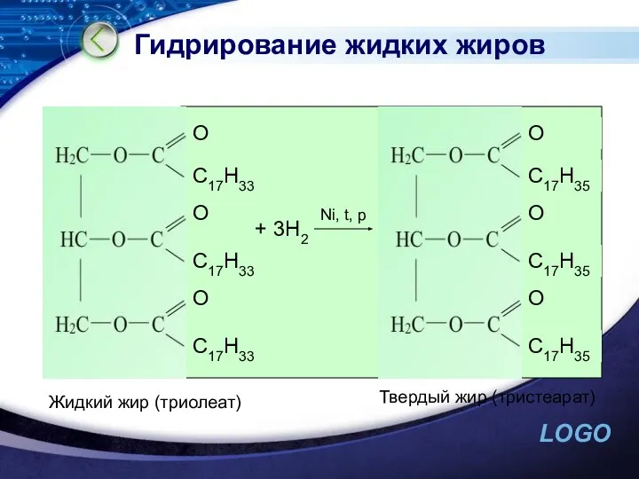 Гидрирование жидких жиров